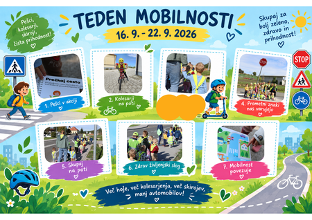 Kolaž - TEDEN MOBILNOSTI Vrtec Šalovci